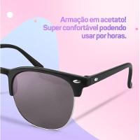 Oculos Sol Preto Proteção Uv Retro Infantil Menino Criança Acetato Presente Qualidade Premium - 7