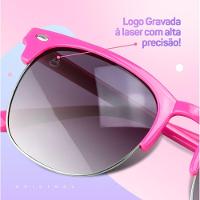 Oculos + Relogio Digital Rosa Infantil Led + Case Criança Original Silicone Menina Esportivo - 5