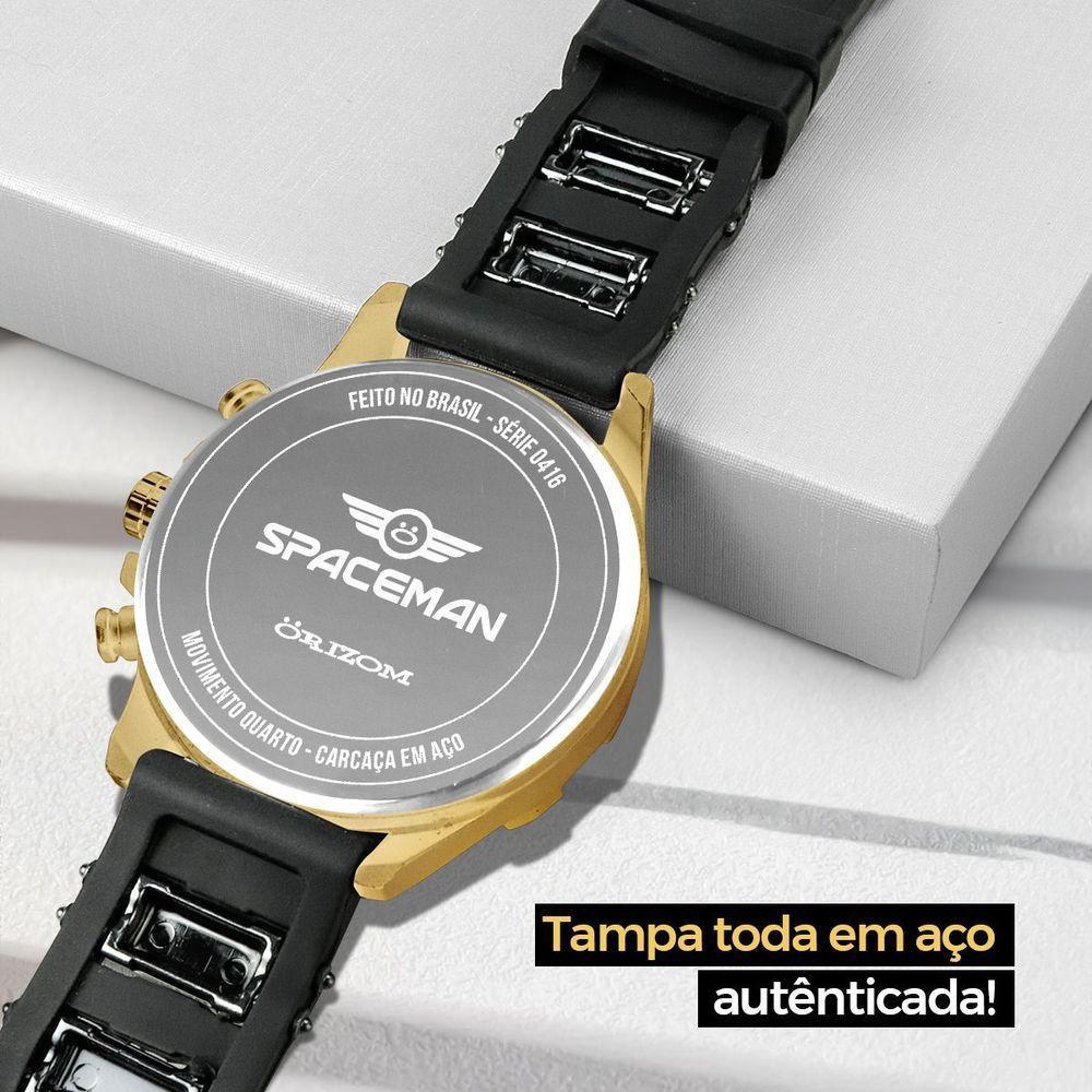 Pulseira + Relogio Masculino Aço Dourado + Cordão Crucifixo Social Presente Grumet Casual - 7