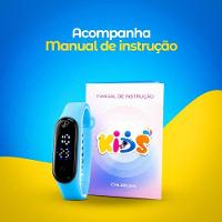 Relogio Digital Prova Dagua Bracelete Infantil Ajustavel Original Verde Agua Qualidade Data - 7