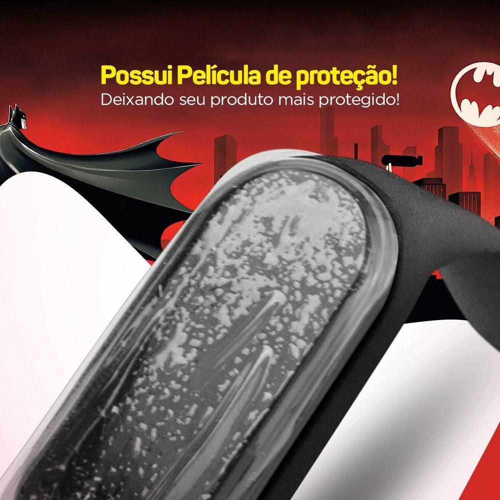 Relogio Digital Prova Dagua Bracelete Infantil + Batman Heroi Silicone Presente Preto Adolescente - 2