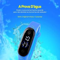 Relogio Digital Infantil Prova Dagua Heroi Capitao America Criança Presente Menino Azul Adolescente - 8