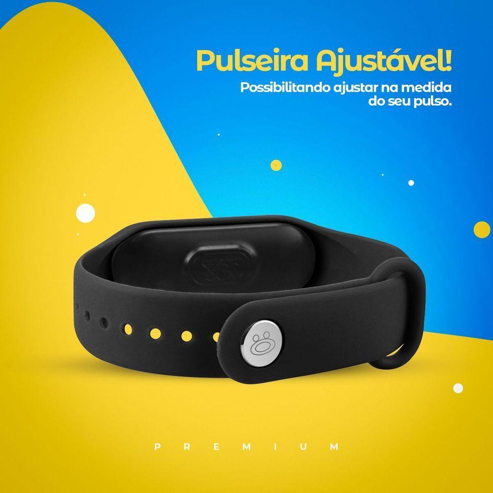 Relogio Infantil Digital Prova Dagua Bracelete Ajustavel Esportivo Preto Original Adolescente Data - 3