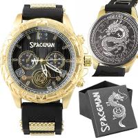 Relogio Dourado Masculino Original Grande Aço Inox + Caixa Presente Original Qualidade - 1