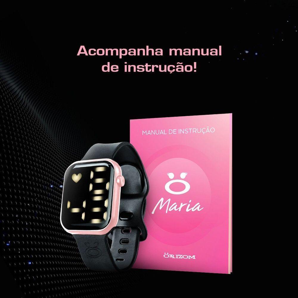 Relogio Feminino Digital Prova Dagua Rosa Moda Original Ajustavel Led Qualidade - 7