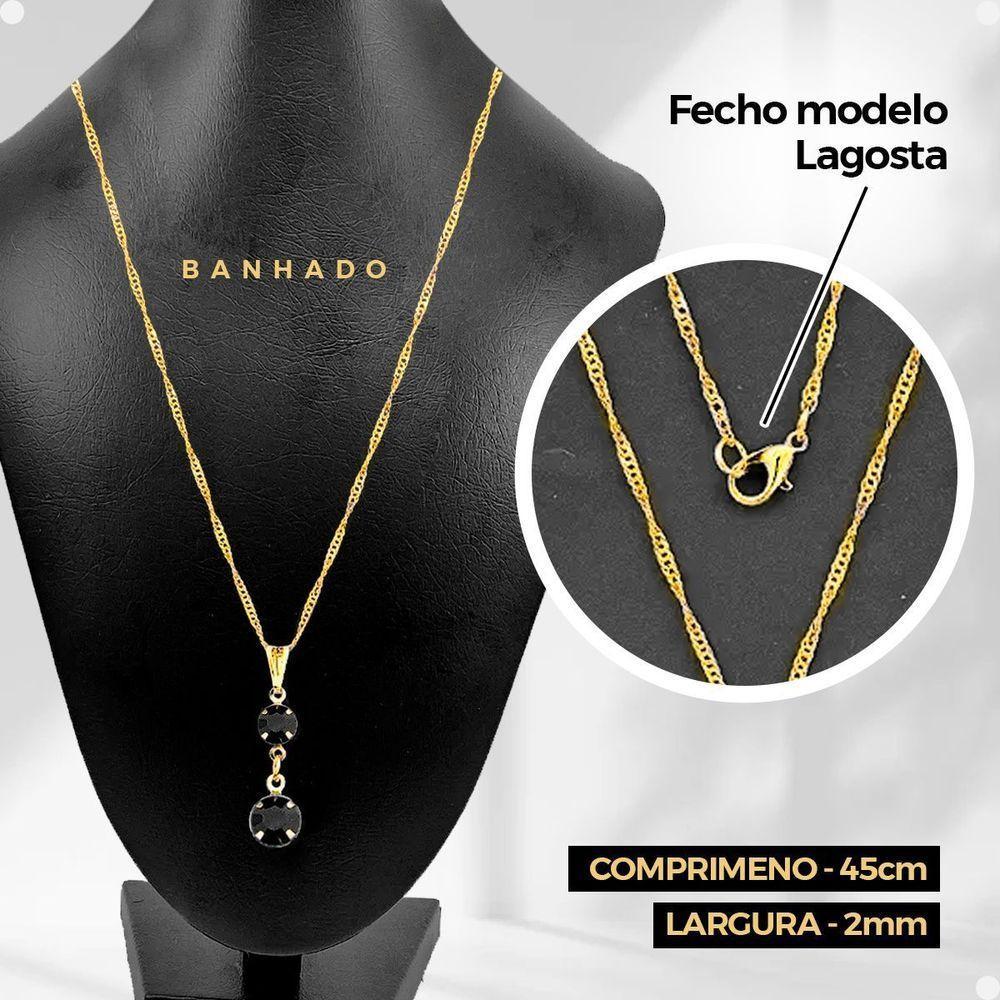 Relogio Feminino Preto Digital + Colar + Brincos + Caixa Casual Presente Silicone Pulseira Ajustável - 3