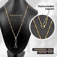 Relogio Feminino Preto Digital + Colar + Brincos + Caixa Casual Presente Silicone Pulseira Ajustável - 3