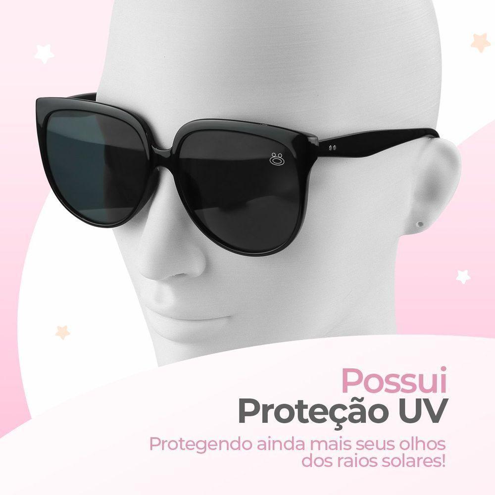 Relogio Feminino Aço Inox Preto + Oculos Proteção Uv Sol Original Presente Qualidade Casual - 5