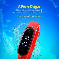 Relogio Prova Dagua Bracelete Homem Aranha + Digital Infantil Presente Vermelho Pulseira Ajustavel - 8