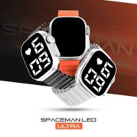 Relógio Feminino Aço Inox Ultra Digital Silicone Led + Caixa Preto Original Garantia Prata Presente