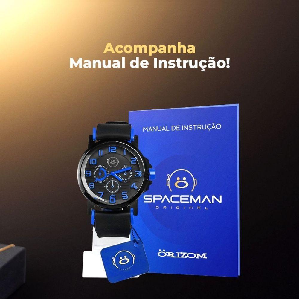 Relogio Masculino Preto Qualidade Casual Azul Social Presente Ajustavel Analogico Original - 5