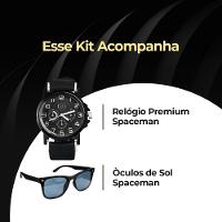 Relogio Masculino Aço Silicone + Oculos Sol Protecao Uv Presente Analogico Qualidade Branco - 7