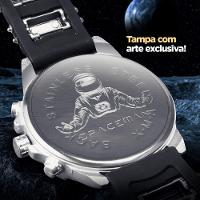Relogio Masculino Aço Prata + Cordao Crucifixo Presente Qualidade Pulseira Ajustavel Social - 5
