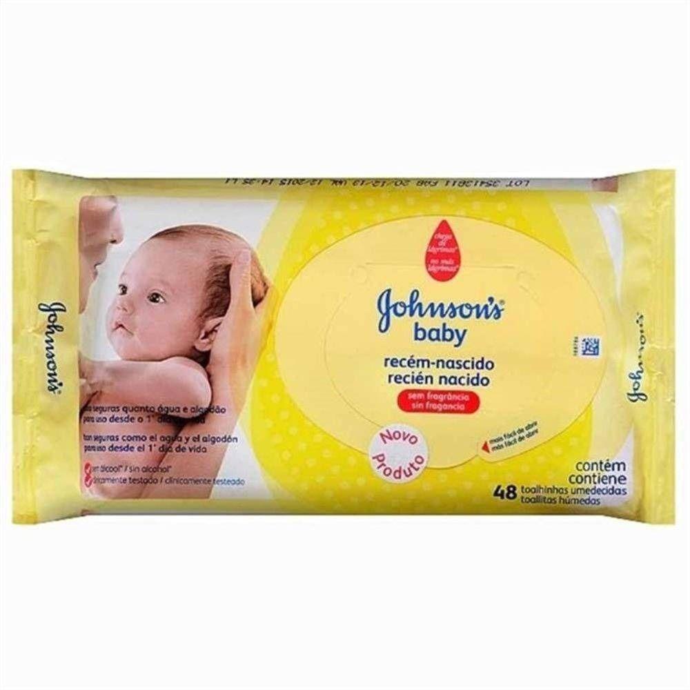 Lenço Umedecido Johnson'S Baby Recém Nascido 48Un - 1