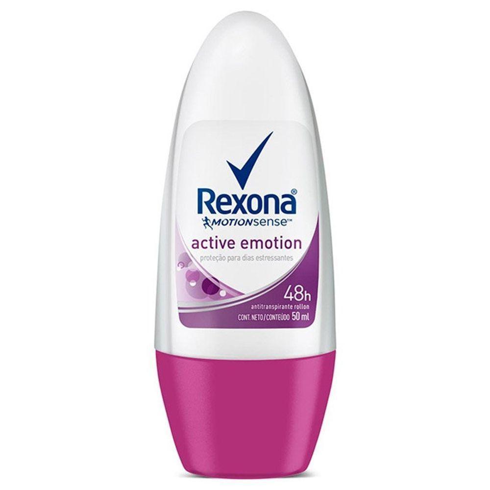 Desodorante Rollon Active Emotion Rexona 50ml - 1