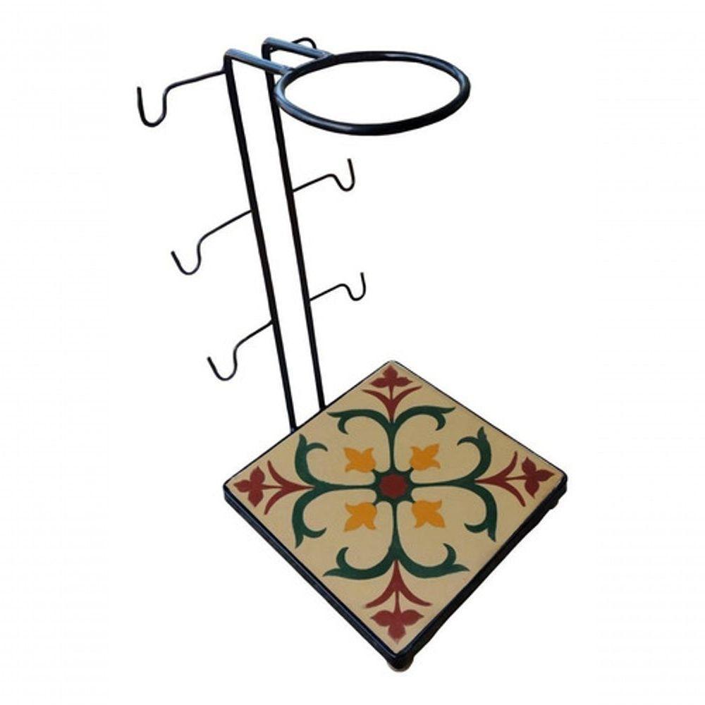 Suporte Coador Café Mancebo Filtro Ferro E Ladrilho Rústico Ladrilho D1 - 3