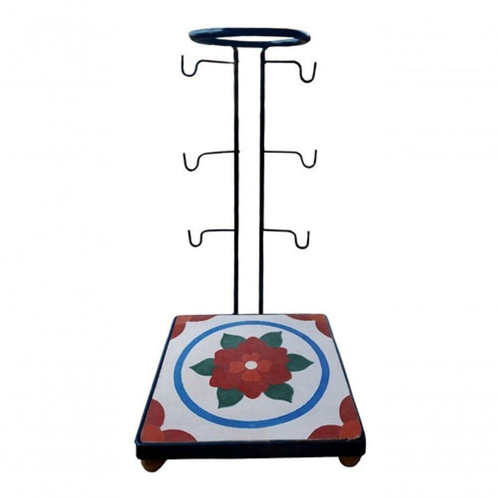 Suporte Coador Café Mancebo Filtro Ferro E Ladrilho Rústico Ladrilho F1 - 1