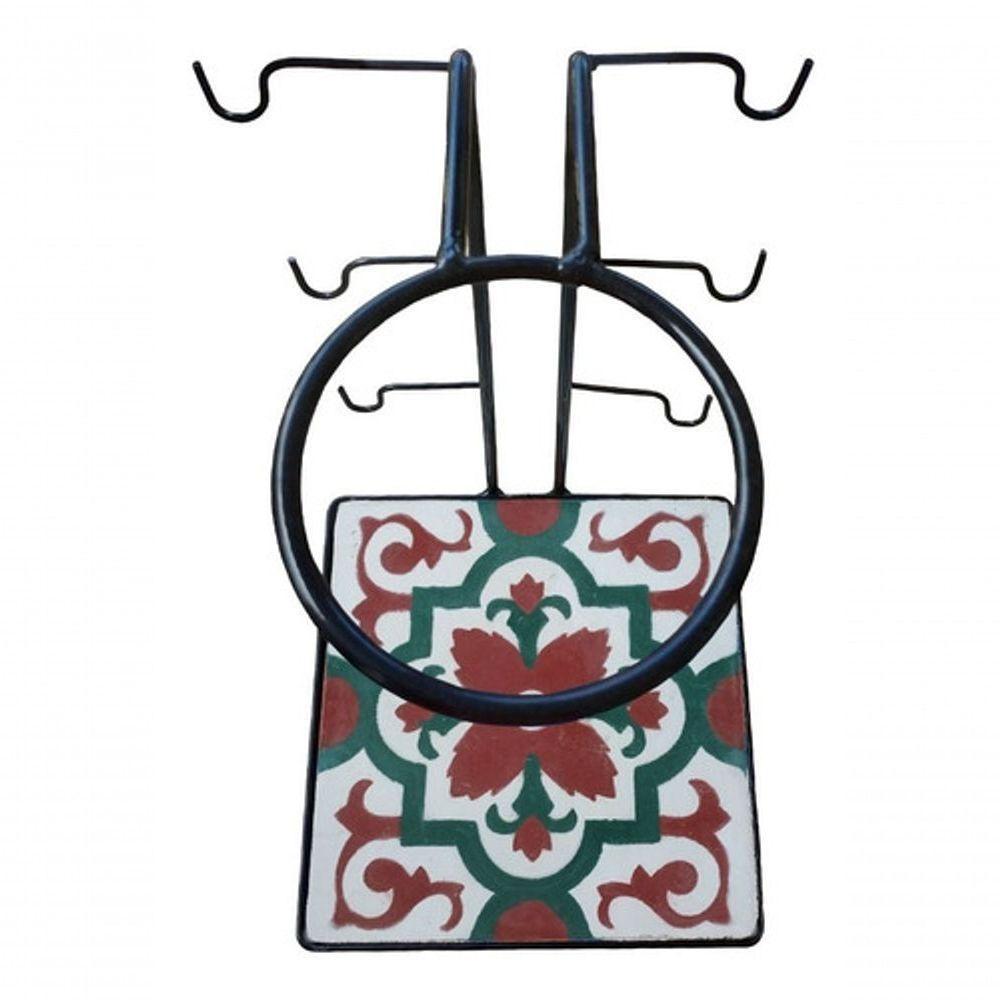 Suporte Coador Café Mancebo Filtro Ferro E Ladrilho Rústico Ladrilho A3 - 3