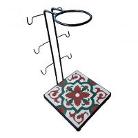 Suporte Coador Café Mancebo Filtro Ferro E Ladrilho Rústico Ladrilho A3 - 1