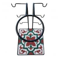 Suporte Coador Café Mancebo Filtro Ferro E Ladrilho Rústico Ladrilho A3 - 3