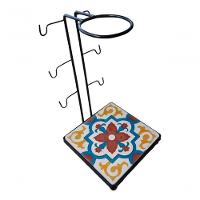 Suporte Coador Café Mancebo Filtro Ferro E Ladrilho Rústico Ladrilho A1 - 1