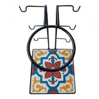 Suporte Coador Café Mancebo Filtro Ferro E Ladrilho Rústico Ladrilho A1 - 4