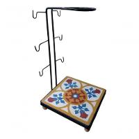 Suporte Coador Café Mancebo Filtro Ferro E Ladrilho Rústico Ladrilho B4 - 1