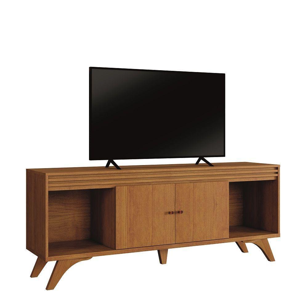 Rack Madrid 2 Portas Detalhe Ripado - Mavaular Naturale - 1