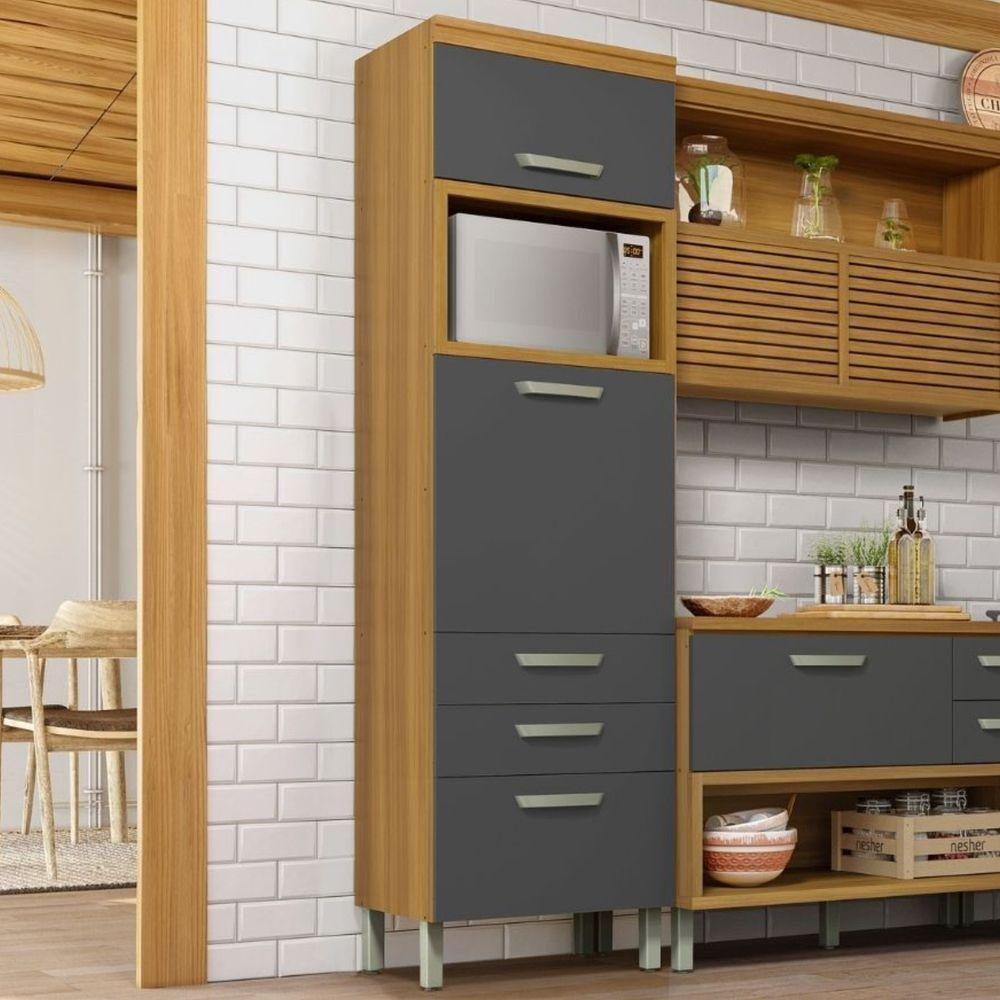 Paneleiro 2 Portas 3 Gavetas Princesa Nesher Móveis - 1