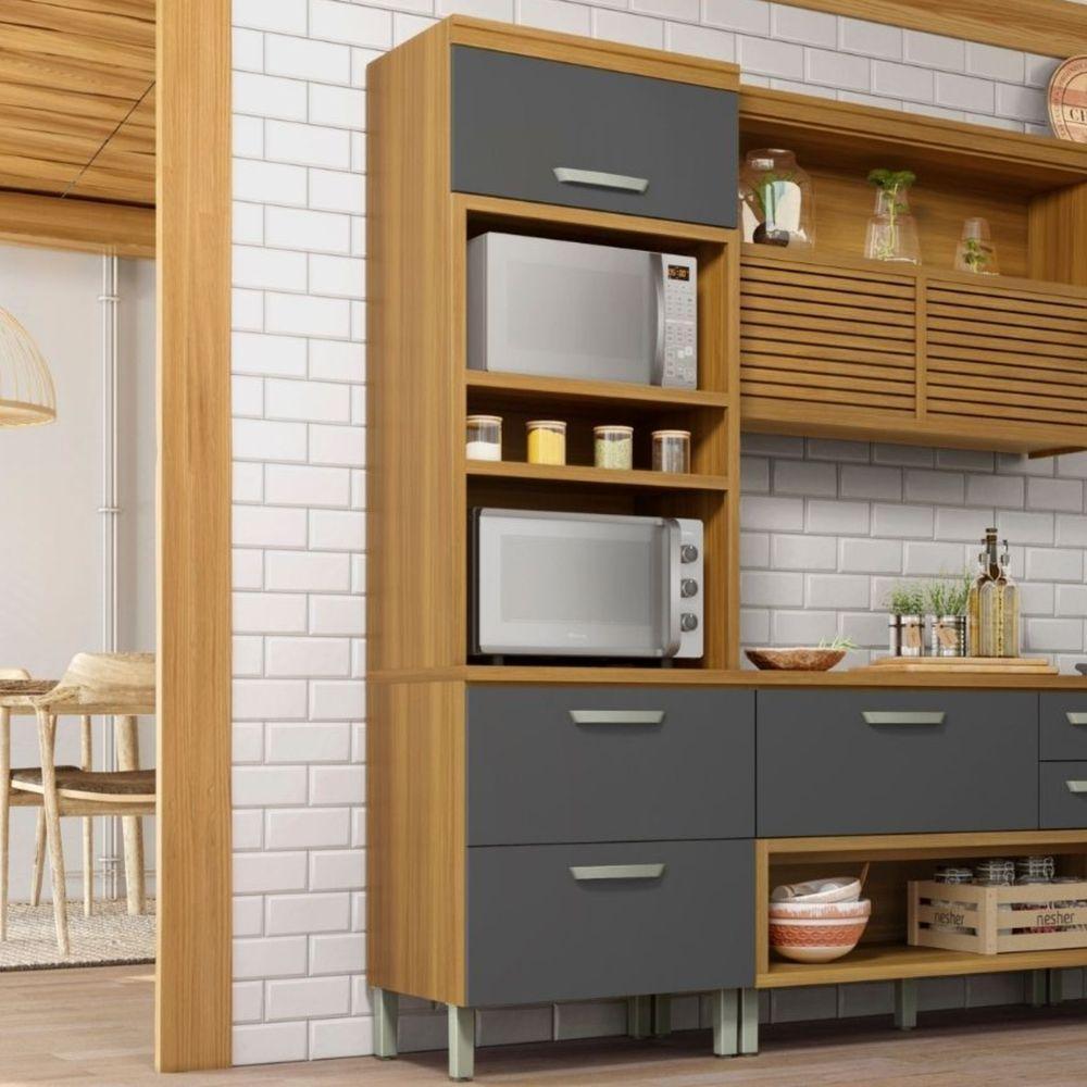 Paneleiro Torre Quente 2 Portas 1 Gaveta Princesa Nesher Móveis - 2