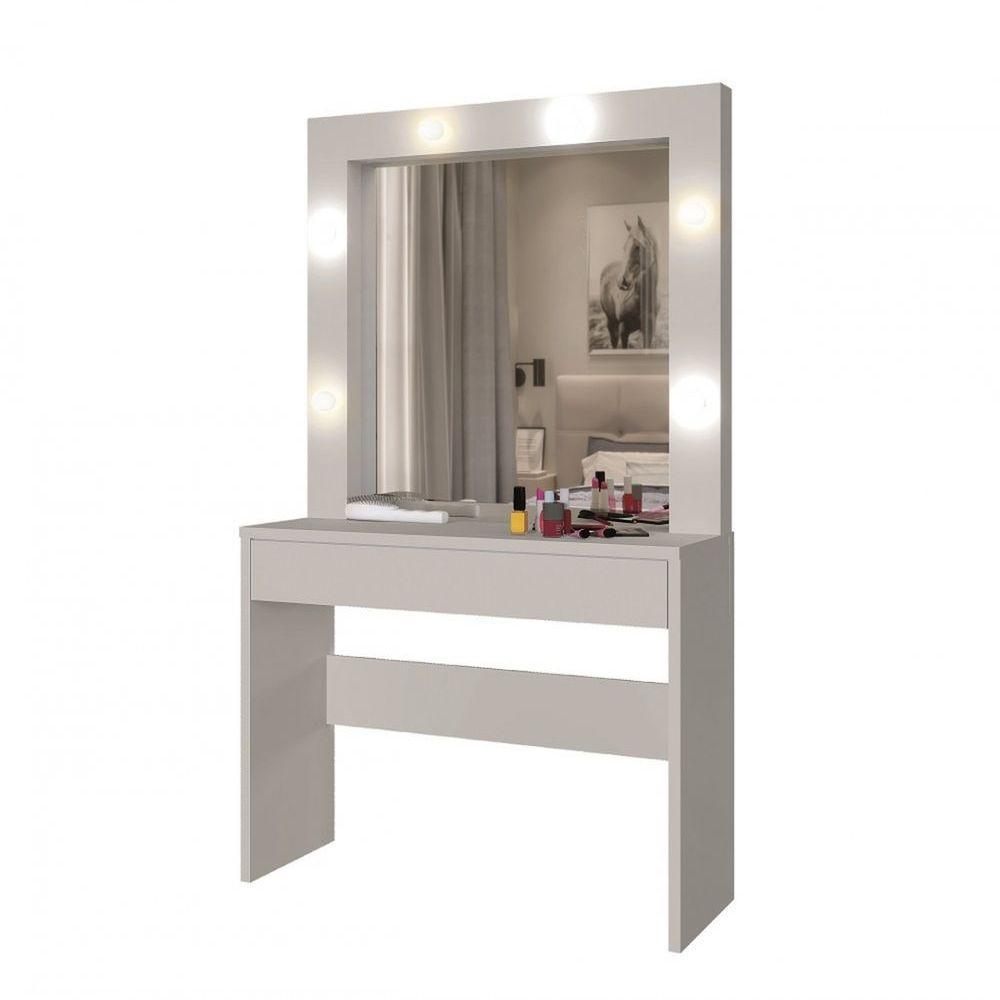 Penteadeira Camarim Requinte 1 Gaveta Mavaular Branco - 1