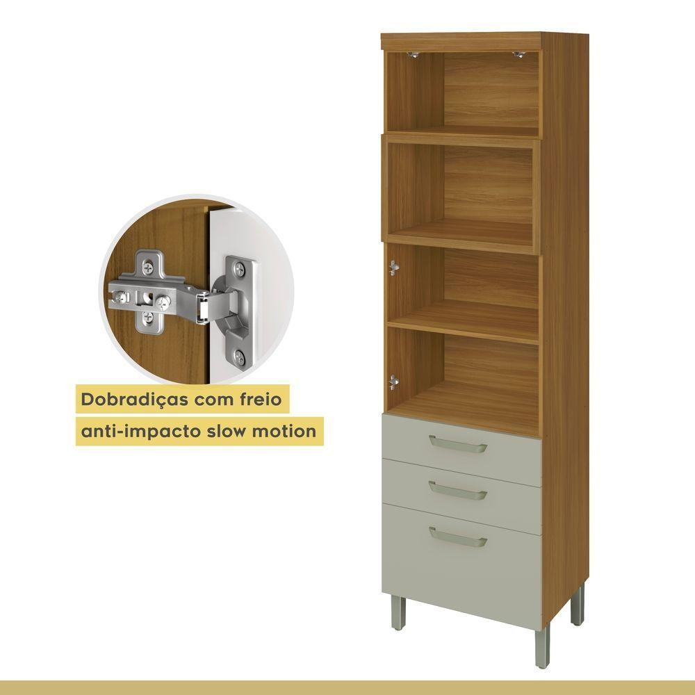 Paneleiro 2 Portas 3 Gavetas Princesa Nesher Móveis - 4