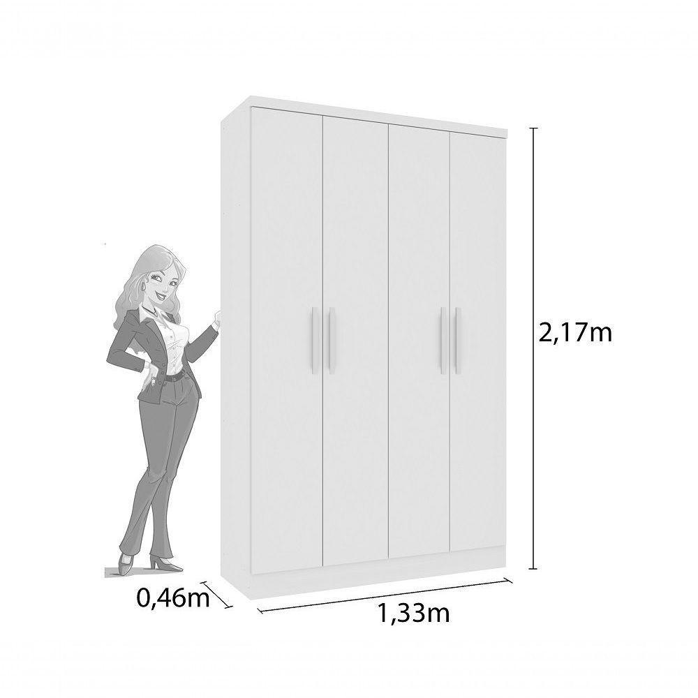 Guarda Roupa Amsterdam 4 Portas Tcil - 2