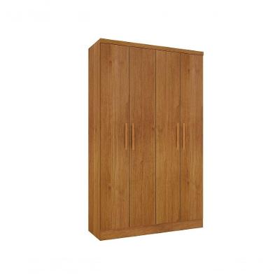 Guarda Roupa Casal Amsterdam 4 Portas Bater 2 Gavetas