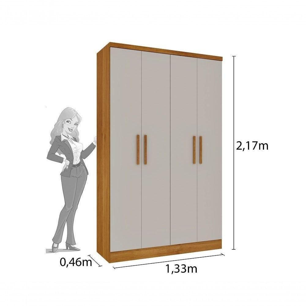 Guarda Roupa Amsterdam 4 Portas Tcil - 2