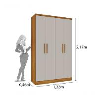 Guarda Roupa Amsterdam 4 Portas Tcil - 2