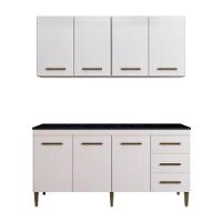 Cozinha Completa 7 Portas 3 Gavetas Atenas Kaiki Moveis - 1