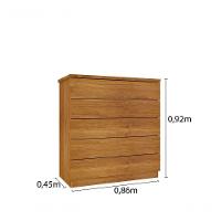 Comoda Premium 5 Gavetas Tcil - 2