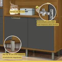 Cozinha Compacta 6 Portas 2 Gavetas Loft Imperatriz Nesher Móveis