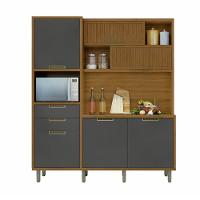 Cozinha Compacta 6 Portas 2 Gavetas Loft Imperatriz Nesher Móveis - 9