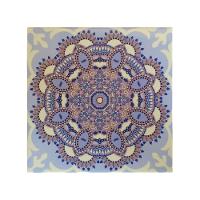 Bandeja Café Da Manhã Ferro Com 2 Azulejos Azulejo G6 - 1