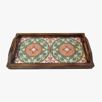 Bandeja Café Da Manhã Grande Com 2 Azulejos Azulejo G2 - 4