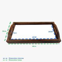 Bandeja Café Da Manhã Grande Com 2 Azulejos Azulejo G8 - 2