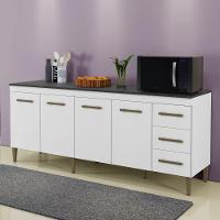 Balcão Atenas 4 Portas E 3 Gavetas Kaiki Moveis - 3