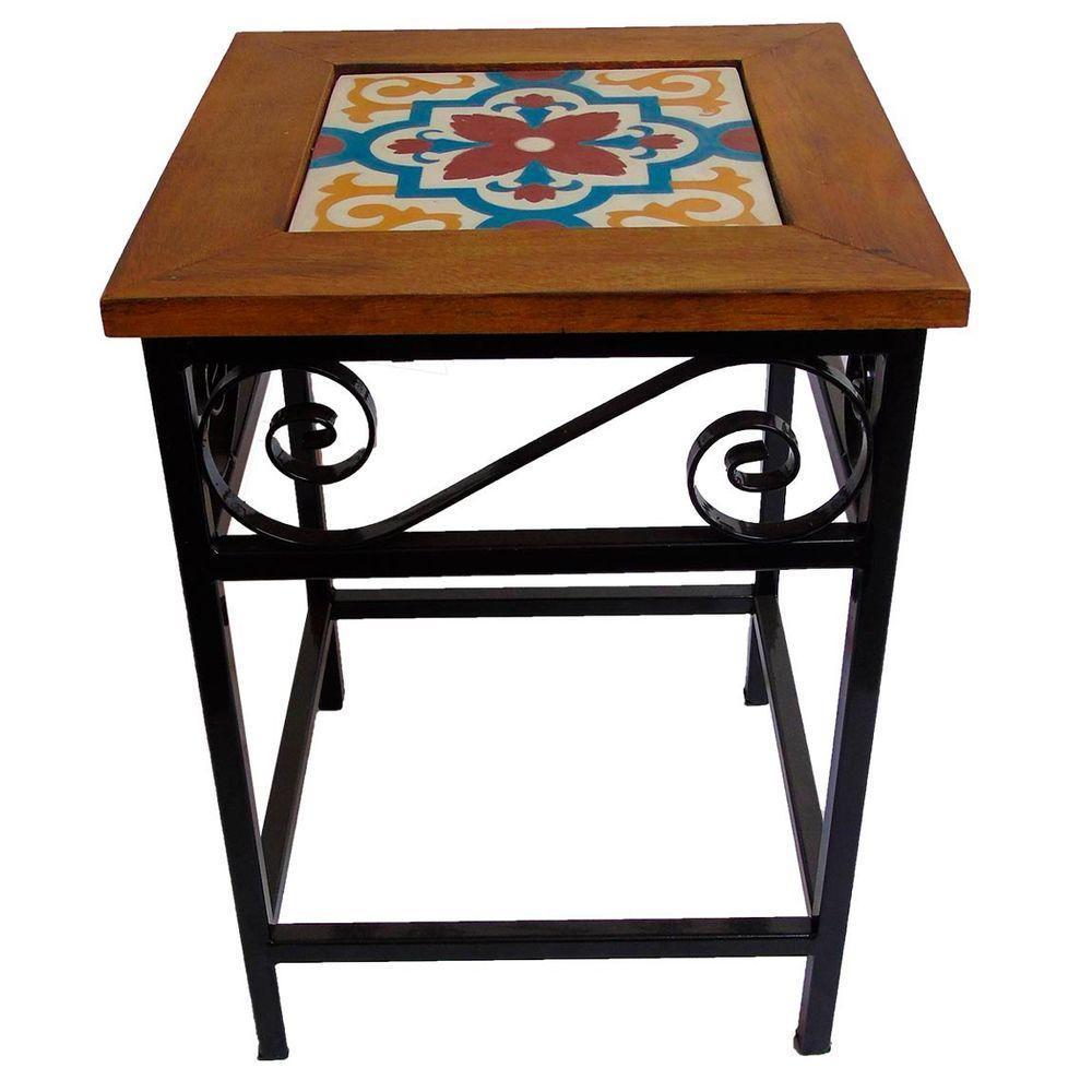 Kit 2 Bancos De Ferro E Madeira Rústico Com Ladrilho A1 - 5