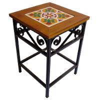 Kit 2 Bancos De Ferro E Madeira Rústico Com Ladrilho B1 - 5