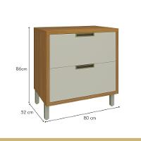 Balcão Para Cozinha 1 Porta 1 Gaveta Imperatriz Nesher Móveis - 6