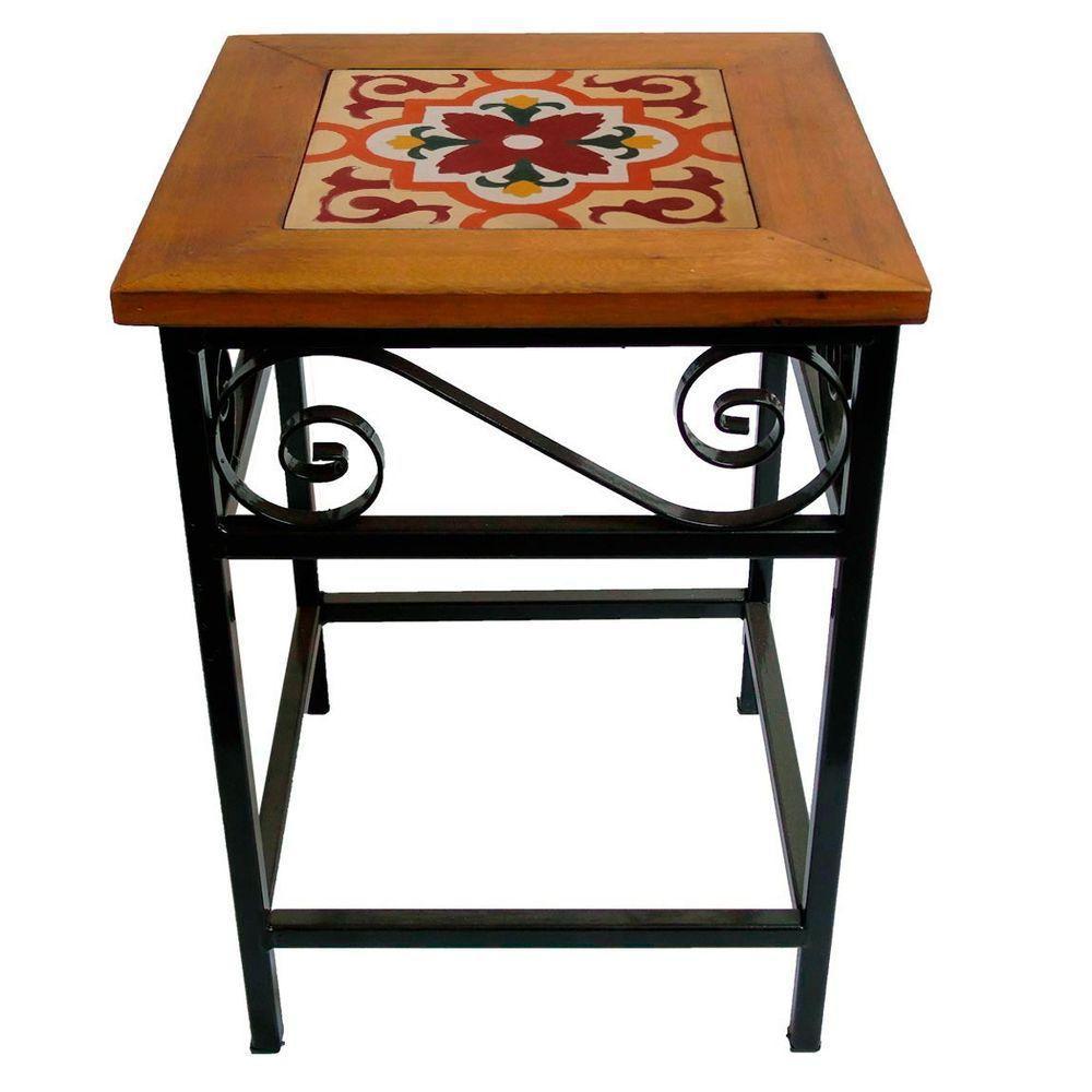 Kit 2 Bancos De Ferro E Madeira Rústico Com Ladrilho A5 - 5