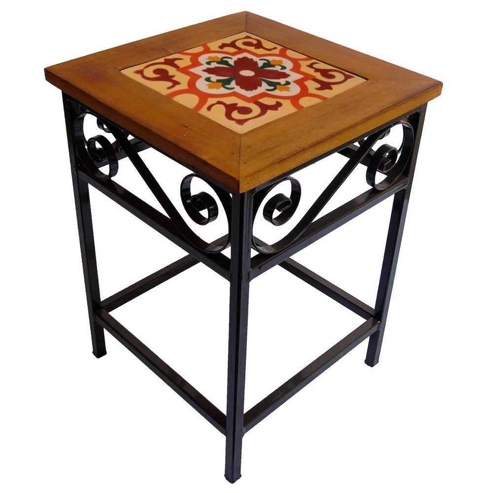 Kit 2 Bancos De Ferro E Madeira Rústico Com Ladrilho A5 - 6