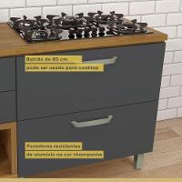 Balcão 1 Porta 1 Gaveta 80cm Em Mdf Princesa Nesher - 2